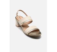 Geox Femme D Aurely 50 B Sandales à Talons, Papyrus Lt Gold, 36 EU
