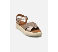 Geox Femme D CAMALEI F Sandale Plate, Champagne, 36 EU