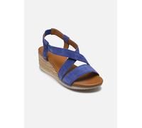 Geox D Ischia Corda A, Sandale compensée Femme, Blue,