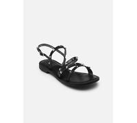 Geox Femme D Maddalusiac H Sandales Plates, Noir, 40 EU