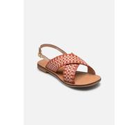 Geox Femme D Maddalusiac N Sandales Plates, Rose Corail, 40 EU