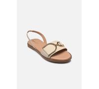 Geox Femme D NAILEEN A Sandale à glissière, Papyrus, 39 EU