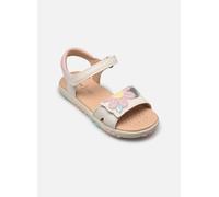 Geox J Sandal Haiti Girl, White/Pink, 25 EU