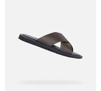 Geox Homme U Erice B Sandales Claquettes, café, 39 EU