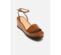 Sandales et nu-pieds Lauren Ralph Lauren LEONA-ESPADRILLES-WEDGE pour Femme 36 1/2 Marron