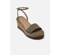 Sandales et nu-pieds Lauren Ralph Lauren LEONA-ESPADRILLES-WEDGE pour Femme 39 Vert