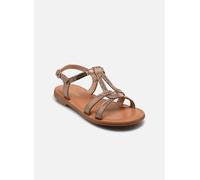 Les Tropeziennes Fille Backle Racine Accueil Chaussures-enfant Sandales -spartiates, Argent Beige, 34 EU