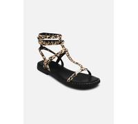 Les Tropéziennes Sandales Femme Coralie Leo Bride cheville Imprimé léopard Blanc 38