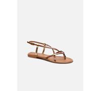Les Tropéziennes par M. Belarbi Femme Monaco Sandales Bride arriere, Marron Tan Or, 40 EU