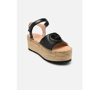 Sandales et nu-pieds Love Moschino ROPE SANDAL JA16306I0I pour Femme 38 Noir