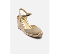 Sandales et nu-pieds Michael Michael Kors KENZIE WEDGE pour Femme 37 Or et bronze