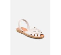 Sandales et nu-pieds Minorquines Avarca Compostelle Lézard pour Femme 38 Blanc