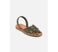 Sandales et nu-pieds Minorquines Avarca Compostelle Lézard pour Femme 39 Vert
