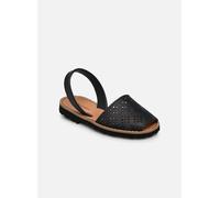 Sandales et nu-pieds Minorquines Avarca Cuir Perforé Fleur Azul pour Enfant 31 Bleu