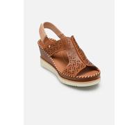 Pikolinos Sandales à semelles compensées en Cuir AGUADULCE pour Femme Color BRANDY