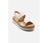 Remonte Sandales compensées pour femme D0Q59 - Beige - 36 EU