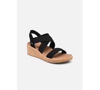 Skechers Femme Arch Fit Beverlee Love Stays Sandale, Noir, 36 EU