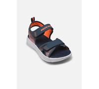 Skechers Chaussures Microspec-Splash Moyen Width Bleu marine/Orange Pointure 34