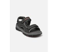 Skechers Sandales Homme Tresmen Garo – Noir/Orange – Taille 45