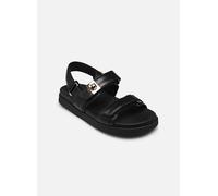 Steve Madden Sandales plates Mona pour femme Noir Taille 40