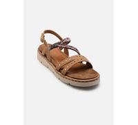 Sandales Compensées Cuir Tamaris - Beige Comb 39