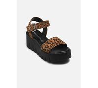 Tamaris Sandales à lanières marron / noir, Taille 41