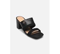 Sandales femmes Tommy Hilfiger LEATHER SUEDE BLOCK HEEL MULE Noir 39