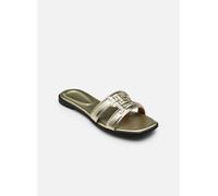 Sandales et nu-pieds Tommy Hilfiger TH LOGO STRAP MULE G pour Femme 41 Or et bronze