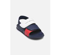 Sandales et nu-pieds Tommy Hilfiger VELCRO SANDAL BLUE/RED/WHITE pour Enfant 25 Bleu