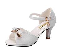 Sandales éTé Femme Talons Chaussure De SoiréE Pas Cher Vintage Sexy Respirant Mode Casual Noeud Poisson Bouche Style 2019