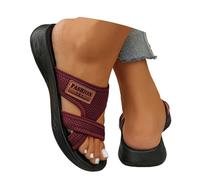 Sandales Été Femmes Claquettes Plage Mules Nu-Pieds Orthopédiques Confort Chaussures pour Hallux Valgus Gros Orteil Pantoufles Confortables Sandales