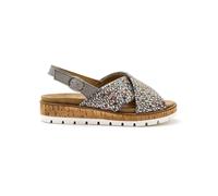 Sandales extensibles doublées cuir femme Pédiconfort Gris 40
