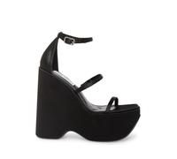 Sandales femme à plateforme Steve Madden Varia - Noir - 40 - Satin - Talon 9cm - Plateforme 6cm 40