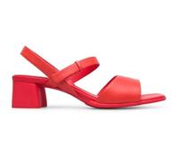 Camper Sandales Katie à talon Cuir rouge, boucle de serrage, plateau – Femme 38