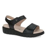 Sandales Femme - CAPRICE - BLACK BLK SOLE CASUAL OPEN SANDALS - Cuir - Boucle de serrage 37