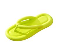 Sandales Femme Chausson Orthopedique Femme Mode Orthopédique Cuir Confortable Soutien Voûte Plantaire Tongue Legere Yoga Mat Été Plage Piscine Flip Flop Douche Antidérapante Caoutchouc (Yellow, 36)