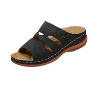 Sandales Femme Compensé,Sandales Plates D'éTé pour Femmes Disponibles en Grandes Tailles pour l'europe Et L'AméRique ModèLes à Brides Bout Ouvert Talons CompenséS Et Semelles éPaisses