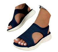 Sandales Femme Confort Été 2025 Orthopédiques Plates Bout Ouvert Sandales Respirantes Antidérapantes Décontractées pour Plage Balade Ville Chaussures Mode Légères