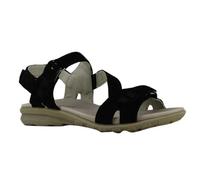 Sandales Femme Confort Scratchs Cuir Et Tpr Noir - 39