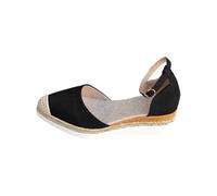 Sandales Femme Cuir Marche Confort Plateforme Chaussures De Vacances Anti-Dérapant Respirantes Chaussons Bout Ouvert Vintage Claquette Femmes Idéal Cadeau Compensées Premium