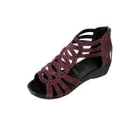 sandales femme dorée en cuir talon compensées,sandales femme compensées été larges Relaxed mule Sabots Vintage chaussures femme talon unisexes claquette basses chausson Classique montagne tong