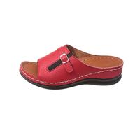 Sandales Femme Été Compensées Chic Orthopédique Anti-Dérapant Chaussure Chaussons Bout Ouvert Pantoufles Plateforme Chaussures De Plage Claquettes Léger Mules