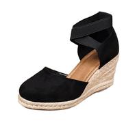 Sandales Femme Été Confortable,Chaussure Compensee Femmes,Danse Mariée P2Mps Talons Épais Brides Talons Hauts Traditionnels Fête Élégantes Octobre,Mules Bout Ouvert Grande Adhérence Marcher