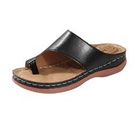 Sandales Femme Été Confortable Élégantes Pantoufles Bohème Ete Pied Large Cuir Tongs Sandales Chic Élégante Sandale Compensee Femme Eté Tendance Plage Printemps 2026 Mignonnes Sexy Travail Bureau