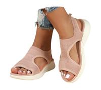 Sandales Femme été confortable Orthopédique Bout Ouvert Chaussures Antidérapant Respirantes Casual Sandales de plage Leger Boho Platform Sandals, Mode été 2025 Femmes