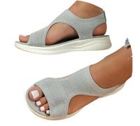 Sandales Femme été Confortable Orthopédique Bout Ouvert Chaussures Antidérapant Respirantes DéContractéEs Sandale de Plage Leger Boho Platform Sandals Mode été Femmes