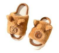 Sandales Femme éTé Confortable,Pantoufles Confortables avec Semelle et Polaire Douce pour Un Confort Optimal à l'intérieur