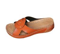 Sandales Femme Été Confortable Sandale Femme Ete Compensee Chaussons S Pour Homme Pantoufles De Douche Très Léger Semelle Épaisse Soft Tongs Sandales Maisjardin Salle Bain Piscine (Red-C, 41)
