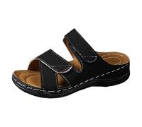 Sandales femme été confortable Sandales de plage légères et confortables plateforme et compensé pour femmes grandes tailles Bohême Perle Cuir Chaussures Sandale femme large pied avec semelle