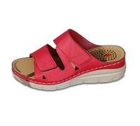 Sandales Femme éTé Confortable Sandales décontractées pour femmes à talon compensé pour usage quotidien balades en bord de mer et activités extérieures confortables (Red, 37)